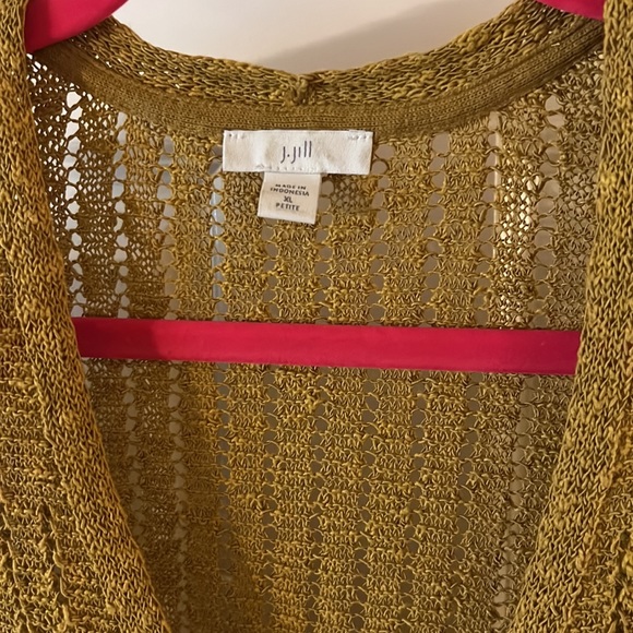 J Jill Women’s Lightweight Cotton Sweater XL in Mustard Gold Brown - Picture 2 of 4